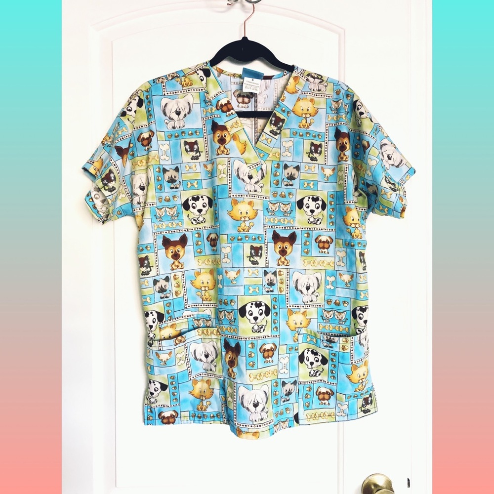 Animal print scrubs